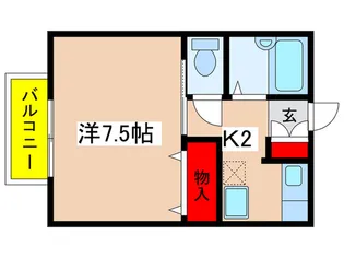 ハニーウェルコート【1階】の間取り