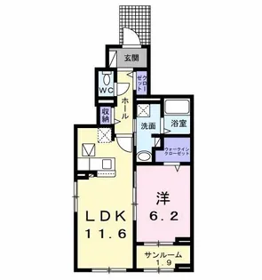 コンフォール【1階】の間取り