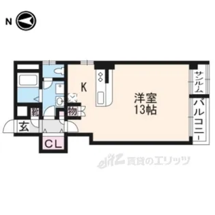 清淳西陣【1階】の間取り