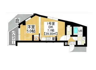 Bloom竹ノ塚【4階】の間取り