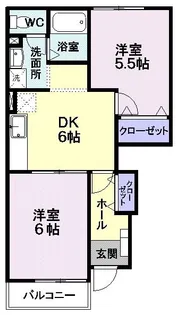 シック・ミ-ツハオス【1階】の間取り