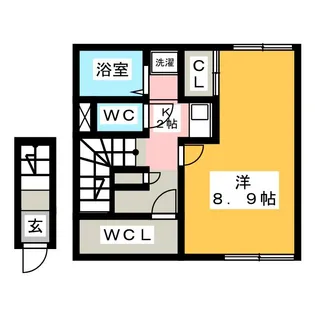 ラトゥール桜丘【2階】の間取り