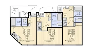 ステラ西小岩【3階】の間取り