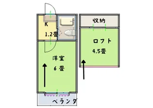 花と陽光のレーベン東静岡【2階】の間取り