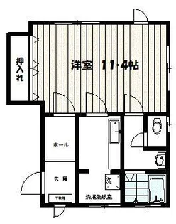 ユーソニアエヴァ【1階】の間取り
