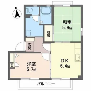 ピュアイースト E【2階】の間取り