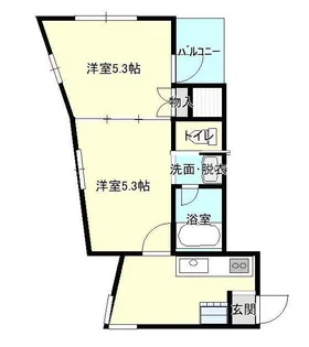 コア上町【3階】の間取り