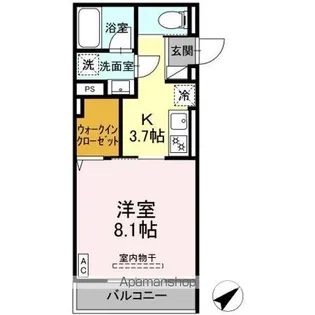 Luxe三ツ沢【2階】の間取り