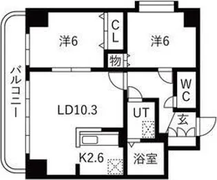 ヴィアーレ20【1階】の間取り