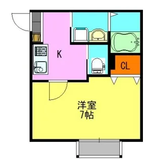 クレストアベニュー佐倉【1階】の間取り
