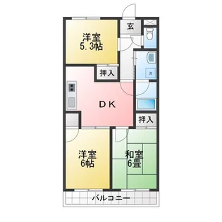 コーポM&I【3階】の間取り