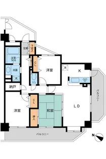 グラディート久米川(グラディートクメガワ)【6階】の間取り
