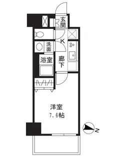 La Classe笹塚【6階】の間取り