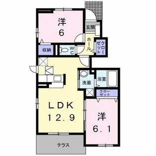 ベル ファースト【1階】の間取り