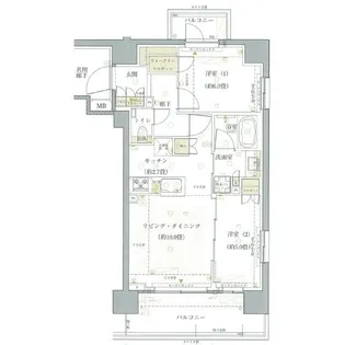 グランリビオ ザ・レジデンス【2階】の間取り