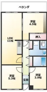グランレナジア姫路【2階】の間取り