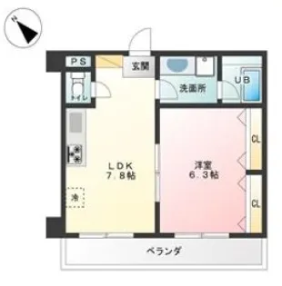 ヨコハマフィズ【4階】の間取り