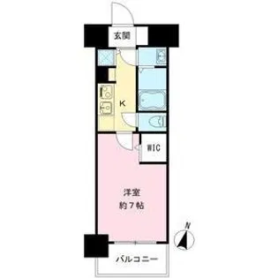 HRフロントリーガル難波WEST【4階】の間取り
