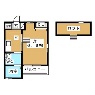 レクエルドアカネ【2階】の間取り