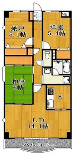メイプル稲毛【2階】の間取り