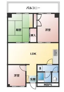 SKマンション【4階】の間取り