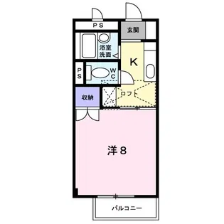 グランヴェールII【1階】の間取り