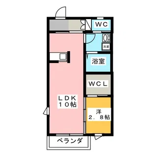 クラベジーナ【1階】の間取り