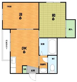 グランデ東香里II【4階】の間取り