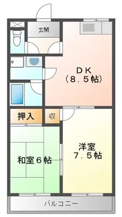 クレセール【3階】の間取り