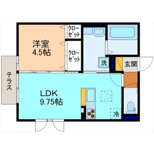 セントルイン13番館【1階】の間取り