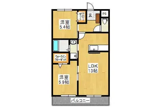 Y&Mサザン甲府2nd【1階】の間取り