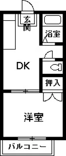 リトルカーサ【1階】の間取り