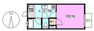 パールハイツ踏入【1階】の間取り
