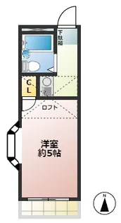 ヒディングフォート【1階】の間取り