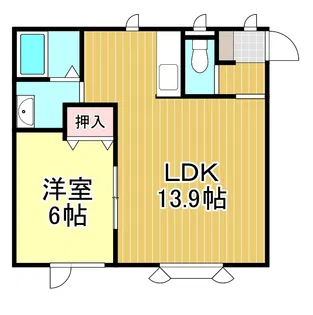 Casa SOLEIL(カーサソレイル)【1階】の間取り