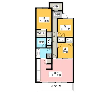 プライムメゾン富士見台【3階】の間取り