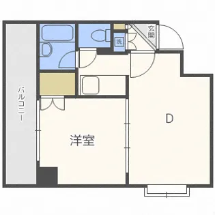 メープル北27条【3階】の間取り