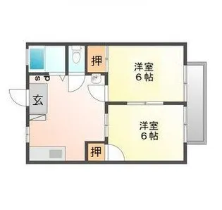 サンビレッジ A【1階】の間取り