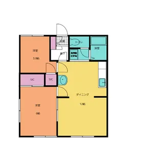 プレステージ国分寺【1階】の間取り