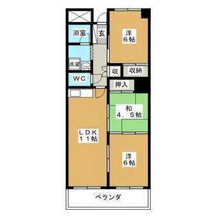 早川ビル【4階】の間取り