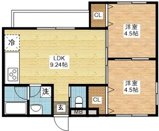 アミティ女神【2階】の間取り