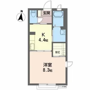 シャーメゾン藤木C【1階】の間取り