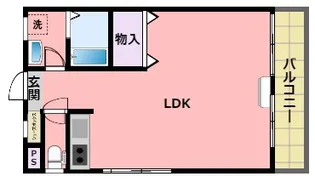 1LDKの間取り画像