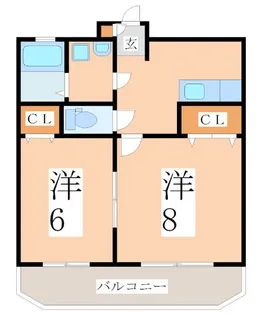 エミネンス徳田 鹿児島市賃貸マンション【1階】の間取り