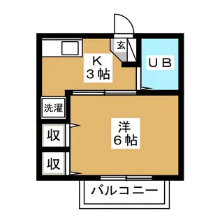 山辺ハイツ【2階】の間取り