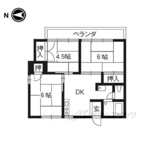 長谷ガーデンハイツ【2階】の間取り