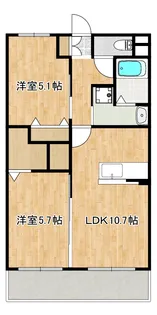 レリアテラス川内南【2階】の間取り