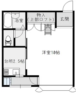 新潟県新潟市西区小新2【アパート】の間取り
