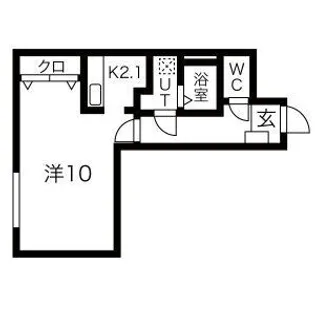 ボヌール17【4階】の間取り