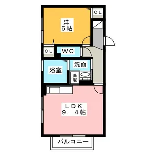 ジラソーレI【2階】の間取り